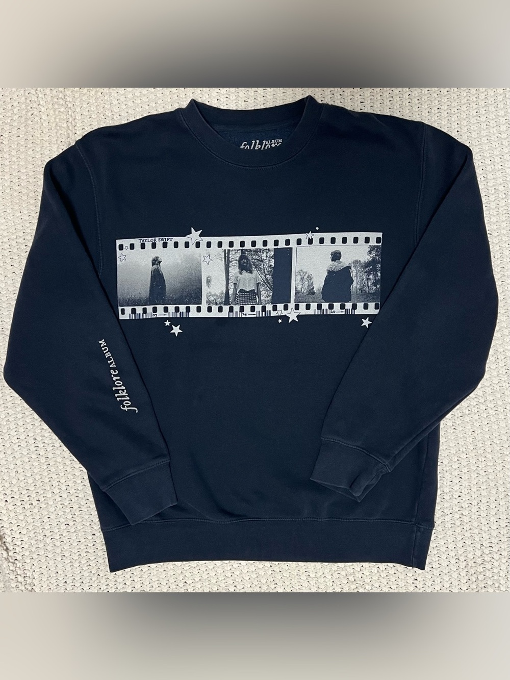 Taylor Swift Folklore Filmstrip Sweatshirt Size Medium